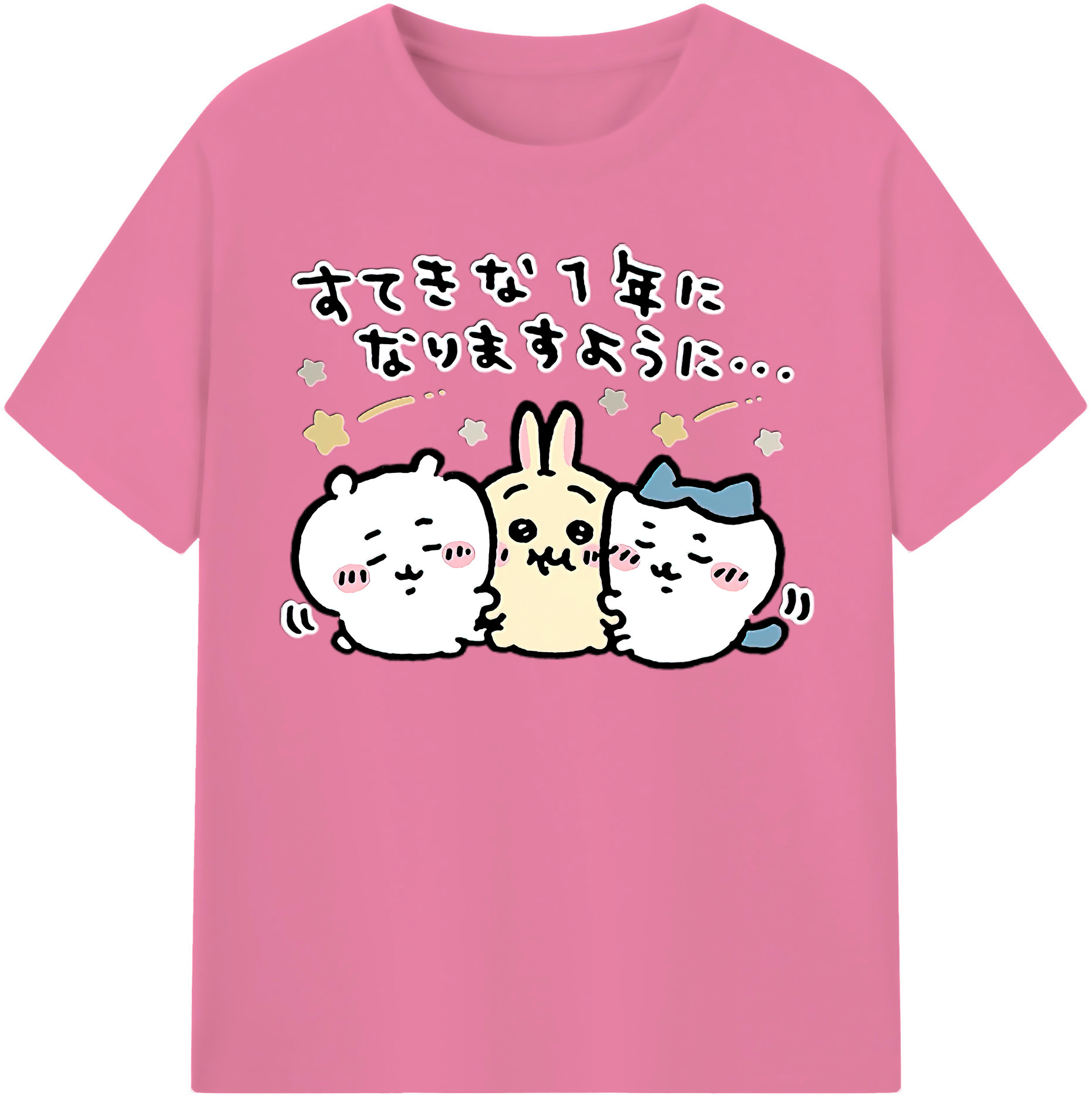 （画像用） ちいかわ ちいかわ Chii-kawa chiikawa 綿100％半袖Tシャツ（フロントプリント）